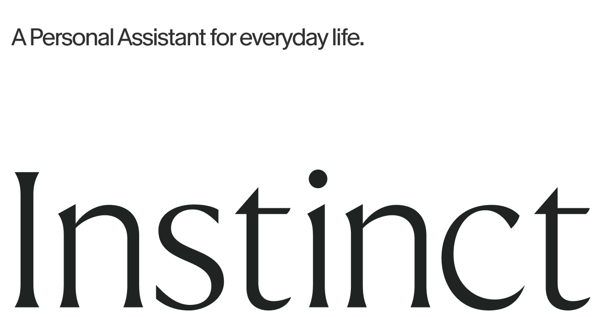 Official Instinct personal assistant introduction